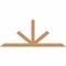 Ekena Millwork Saratoga Timber Gable Bracket, Western Red Cedar, 108"W x 45"H x 3 1/2"D x 5 1/2"F, 10/12 Pitch GBW108X45X0406SAR00SWR - alternate 1